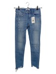Vorschaubild 1 von Jeans Slim Fit Damen Größe 36 Blau Used Look