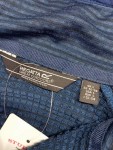 Vorschaubild 3 von Fleecepullover Herren Blau Gr. 52/XL Polyester Elasthan Gestreift
