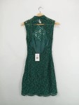 Vorschaubild 2 von Spitzenkleid Gr. 34 Grün Elegant Ärmellos