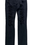 Vorschaubild 2 von Destroyed Jeans Damen W29 L32 Schwarz Risse Oberschenkel