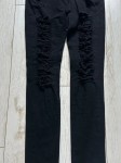 Vorschaubild 3 von Destroyed Jeans Damen W29 L32 Schwarz Risse Oberschenkel