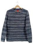 Vorschaubild 1 von Pullover Melange Blau Herren Langarm Gr. 38