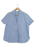 Vorschaubild 1 von Hemdbluse Damen Gr. 36 Blau Baumwolle