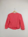 Vorschaubild 2 von Damen Blazer Rosa Gr. 36 S Elegant Spitzenkragen Raffung