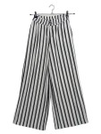 Vorschaubild 1 von Palazzo Hose Streifen Weiß Schwarz Gr. 34