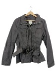 Vorschaubild 1 von Leichte Jacke Damen Gr. 44 Dunkelgrau Gürtel Militär Casual