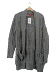 Vorschaubild 1 von Strickjacke Gr. 42 Zopfmuster Grau Taschen