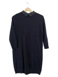 Vorschaubild 1 von Strickkleid Gr. 34 schwarz Kragen Reißverschluss