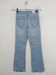 Vorschaubild 2 von Bootcut Jeans Kinder Gr. 164 Blau Baumwolle Uni Casual Alltag Knopf L28