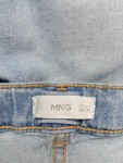 Vorschaubild 3 von Bootcut Jeans Kinder Gr. 164 Blau Baumwolle Uni Casual Alltag Knopf L28