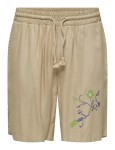 Vorschaubild 5 von Alf Flower Shorts Damen M Beige Blumenmuster Bestickt