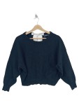 Vorschaubild 1 von Pullover Gr. 36 Blau Schnürung Rippstrick