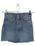 Vorschaubild 1 von Jeansrock Denim Gr. 34 Blau Fransen