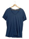 Vorschaubild 1 von T-Shirt V-Ausschnitt Blau Gr. 42