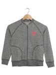 Vorschaubild 1 von Strickjacke Gr. 128 grau Palmenprint