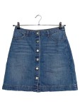 Vorschaubild 1 von Jeansrock Damen Gr. 40 Blau Denim Knopfleiste