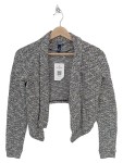 Vorschaubild 1 von Damen Strickjacke Cropped Gr. 34 Grau Meliert