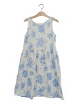 Vorschaubild 1 von Sommerkleid Blumenmuster Blau-Weiß Gr. 134