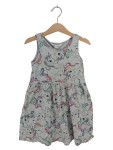 Vorschaubild 1 von Sommerkleid Einhorn Gr. 110 ärmellos grau