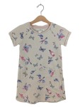 Vorschaubild 1 von Sommerkleid Gr. 110 beige Vögel Schmetterlinge