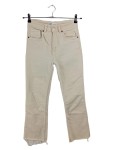 Vorschaubild 1 von Stoffhose Schlaghose Beige Fransen Saum Größe 34