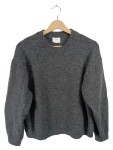 Vorschaubild 1 von Pullover Gr. 38 Grau Melange Rundhals Langarm