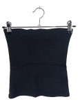 Vorschaubild 1 von Bustier Schwarz Gerippt Größe 36 Damen