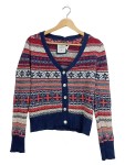 Vorschaubild 1 von Strickjacke Ethno Muster Gr. 38 Rot Blau Weiß