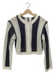Vorschaubild 1 von Strickjacke Damen Gr. 32 Schwarz Weiß Gestreift