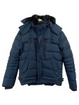 Vorschaubild 1 von Steppjacke Herren Gr. 46 dunkelblau Kunstfellkragen