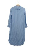 Vorschaubild 1 von Hemdblusenkleid Gr. 34 blau-weiß gestreift Langarm