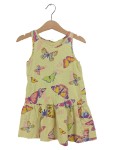 Vorschaubild 1 von Sommerkleid Mädchen Gr. 98 Gelb Schmetterlinge Ärmellos Baumwolle
