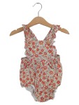 Vorschaubild 1 von Baby Mädchen Einteiler Strampler Blumenmuster Gr. 74 Sommer