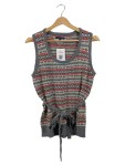 Vorschaubild 1 von Pullunder Fair Isle Gr. 40 Grau Rot Damen