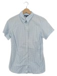 Vorschaubild 1 von Hemdbluse Karo Blau Weiß Kurzarm Gr. 36