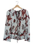 Vorschaubild 1 von Bluse Gr. 38 Blumenmuster Hellblau