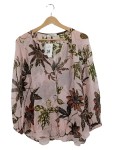 Vorschaubild 1 von Bluse Gr. 38 Blumenmuster Pink Chiffon