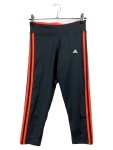 Vorschaubild 1 von 3-Streifen Capri Leggings Damen Gr. 34 Schwarz Orange