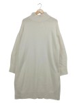 Vorschaubild 1 von Strickkleid Rollkragen Creme Gr. 40 Langarm