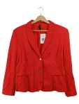 Vorschaubild 1 von Blazer Damen Gr. 42 Rot Klassisch Elegant Viskose