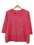 Vorschaubild 1 von Langarmshirt Gr. 46 Pink Blatt-Muster