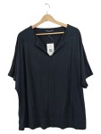 Vorschaubild 1 von Edition Top Damen Gr. 44 Schwarz Kurzarm Oversized
