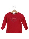 Vorschaubild 1 von Langarmshirt Rot Herz Pailletten Gr. 92