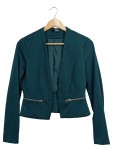 Vorschaubild 1 von Blazer Damen Gr. 38 Petrol Kurz Reißverschluss