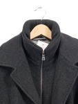 Vorschaubild 6 von Wollmantel Herren Gr. 50, L Dunkelgrau Klassisch Wintermantel