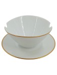 Vorschaubild 1 von Konfektschale Porzellan Goldrand weiß elegant
