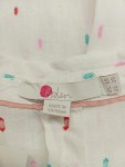 Vorschaubild 3 von Bluse Leinen Tupfenmuster Weiß Gr. 36