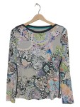 Vorschaubild 1 von Pullover Rundhals Langarm bunter Print Gr. 34