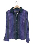 Vorschaubild 1 von Bluse Langarm Punkte Lila Gr. 38