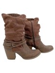 Vorschaubild 1 von Stiefel Damen Gr. 38 Braun Bohemian Nieten